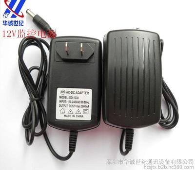 深圳厂家-批发12V2A安防电源 监控摄像头专用电源 双IC足安足流 图片_高清图_细节图-深圳市华诚世纪通讯设备 -